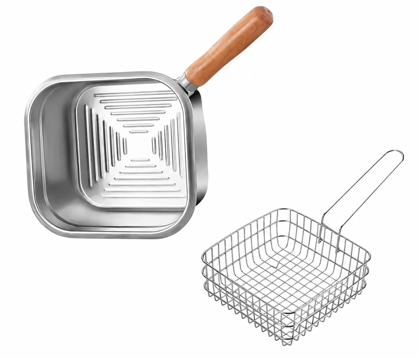 4-in-1 Stainless Steel Cooking Pot Set